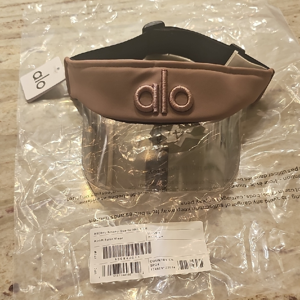 Alo Brown Visor With Clear Shield - image 1